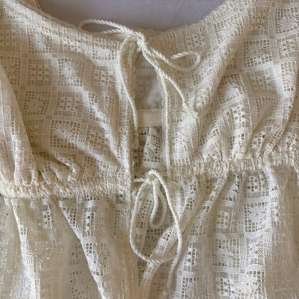 Aerie Show Off Romantic Lace Camisole Top Cream White XL NWT 069-2692-4161 - Picture 2 of 15